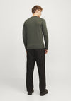 Jack & Jones Merino Knit Crew Neck Sweater, Peat Green