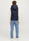 Jack & Jones Boy Sprint Puffer Hooded Bodywarmer, Navy Blazer