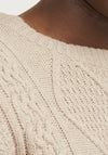 Jack & Jones Cable Knit Jumper, Neutral