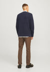 Jack & Jones Waffle Knit Jumper, Navy