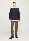 Jack & Jones Waffle Knit Jumper, Navy