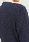 Jack & Jones Waffle Knit Jumper, Navy