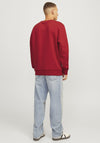 Jack & Jones Jolly Christmas Sweatshirt, Scarlet