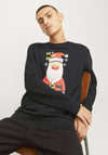 Jack & Jones Jolly Christmas Sweatshirt, Black