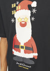 Jack & Jones Christmas T-Shirt, Black