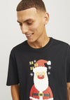 Jack & Jones Christmas T-Shirt, Black