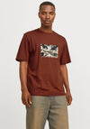 Jack & Jones Newton Graphic T-Shirt, Brandy Brown