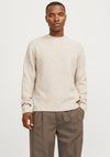 Jack & Jones Howell Crew Neck Jumper, Beige