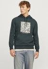 Jack & Jones Newton Graphic Hoodie, Green