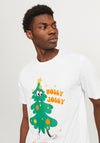 Jack & Jones Christmas Jolly T-Shirt, White