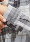 Jack & Jones Norris Flannel Check Shirt, Grey