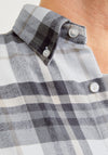 Jack & Jones Norris Flannel Check Shirt, Grey