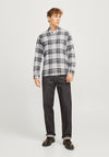 Jack & Jones Norris Flannel Check Shirt, Grey