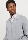 Jack & Jones Milano Zip Up Cardigan, Light Grey