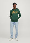 Jack & Jones Josh Hoodie, Dark Green