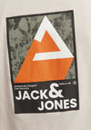 Jack & Jones Colourful Graphic T-Shirt, Moonbeam