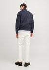 Jack & Jones Winston Linen Bomber Jacket, Dark Navy