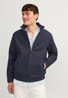 Jack & Jones Winston Linen Bomber Jacket, Dark Navy