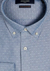 Jack & Jones Greg Dobby Shirt, Cashmere Blue