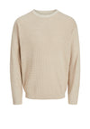 Jack & Jones Walter Knit Jumper, Oxford Tan