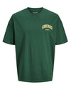 Jack & Jones Bradley Chicago Varsity T-Shirt, Evergreen