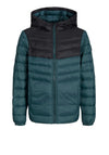 Jack & Jones Boys Esprint Puffer Hooded Coat, Magical Forest