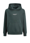 Jack & Jones Mini Boy Vester Long Sleeve Hoodie, Forest River