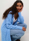 Kaffe Lena Knit Cardigan, Vista Blue