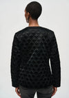 Joseph Ribkoff Embellished Quilted Sheen Jacket, Black