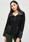 Joseph Ribkoff Quilted Patch Short Jacket, Black