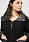 Joseph Ribkoff Quilted Patch Short Jacket, Black