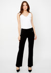 Joseph Ribkoff High Waist Straight Leg Trousers, Black