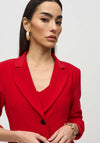 Joseph Ribkoff Single Breasted Blazer, Lipstick Red