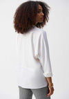 Joseph Ribkoff Boxy V Neck Shirt, White