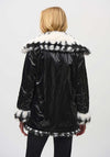 Joseph Ribkoff Faux Fur Reversible Jacket, Vanilla & Black