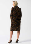 Joseph Ribkoff Leopard Knit Coat, Brown