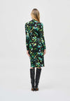 Joseph Ribkoff Abstract Print Wrap Dress, Black Multi