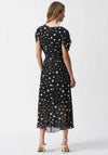 Joseph Ribkoff Polka Dot Chiffon Wrap Dress, Black