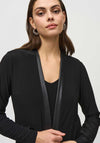 Joseph Ribkoff Open Front Jersey Jacket, Black