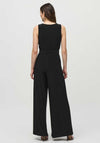 Joseph Ribkoff V Neck Wide Leg Jumpsuit, Black