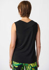 Joseph Ribkoff V Neck Sleeveless Top, Black