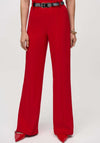 Joseph Ribkoff Wide Leg Belted Trousers, Red