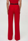 Joseph Ribkoff Wide Leg Belted Trousers, Red