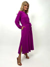 Kate & Pippa Capri Midi Shirt Dress, Magenta