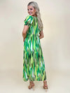 Kate & Pippa Streasa Print Maxi Dress, Green Multi