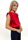 Kate & Pippa Suzy Satin Top, Red