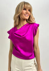 Kate & Pippa Suzy Satin Top, Magenta