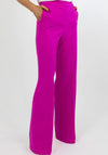 Kate & Pippa Palermo Wide Leg Trousers, Magenta