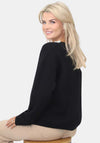 Kate & Pippa Annabelle Pearl One Size Jumper, Black