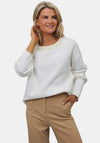 Kate & Pippa Annabelle Pearl One Size Jumper, Cream